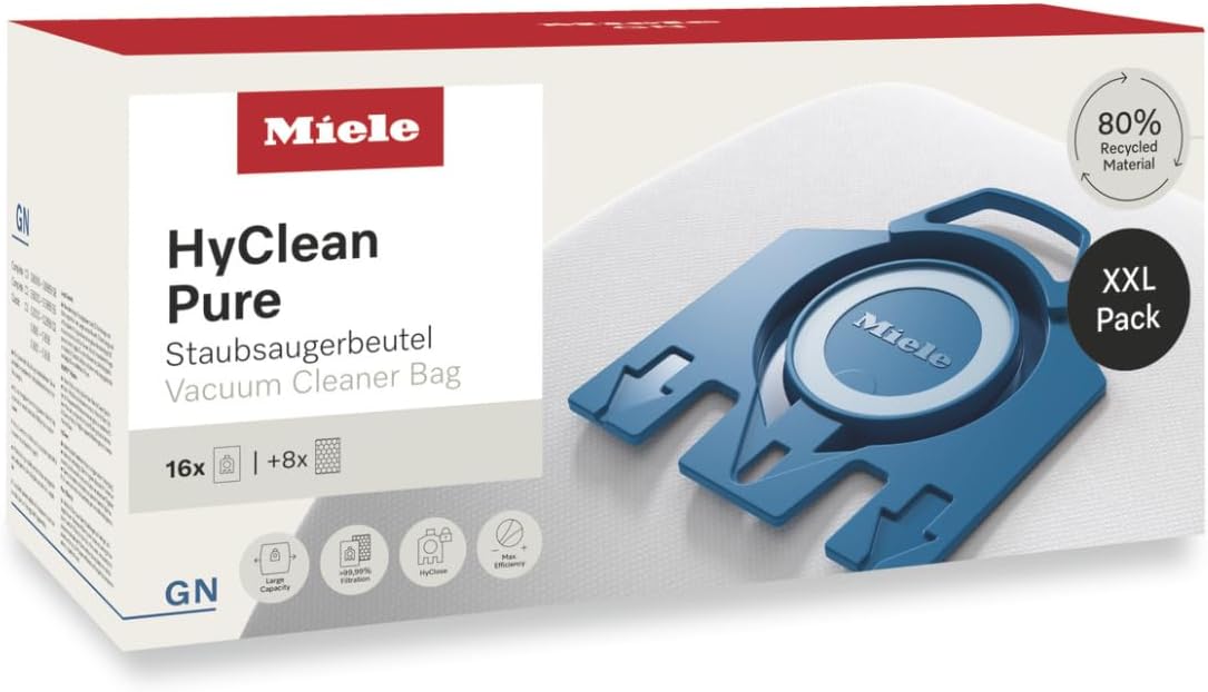 Miele GN HyClean Pure Vacuum Cleaner Dustbags Pack of 16