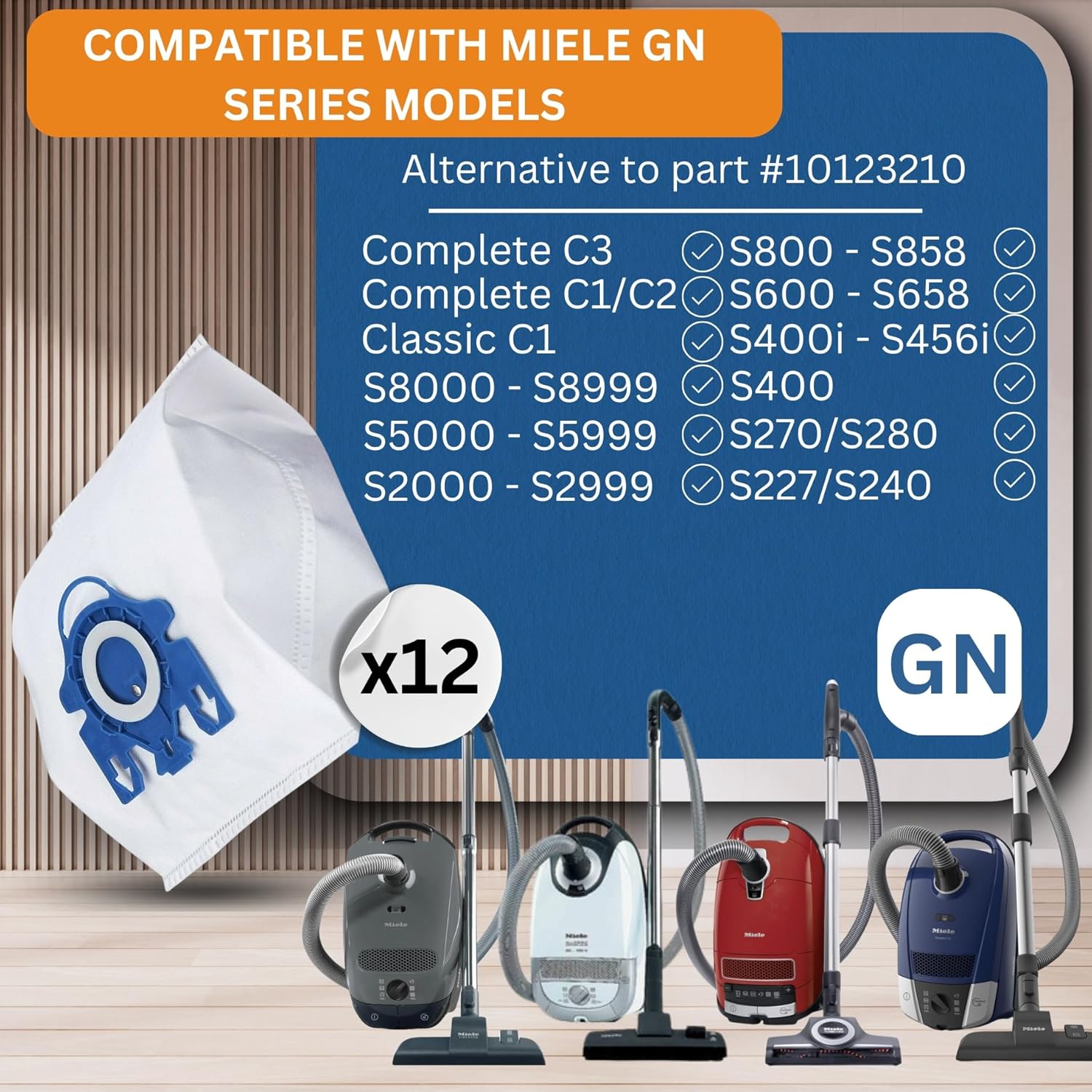 12 Miele GN bags + 1 HEPA Filter - Image 3