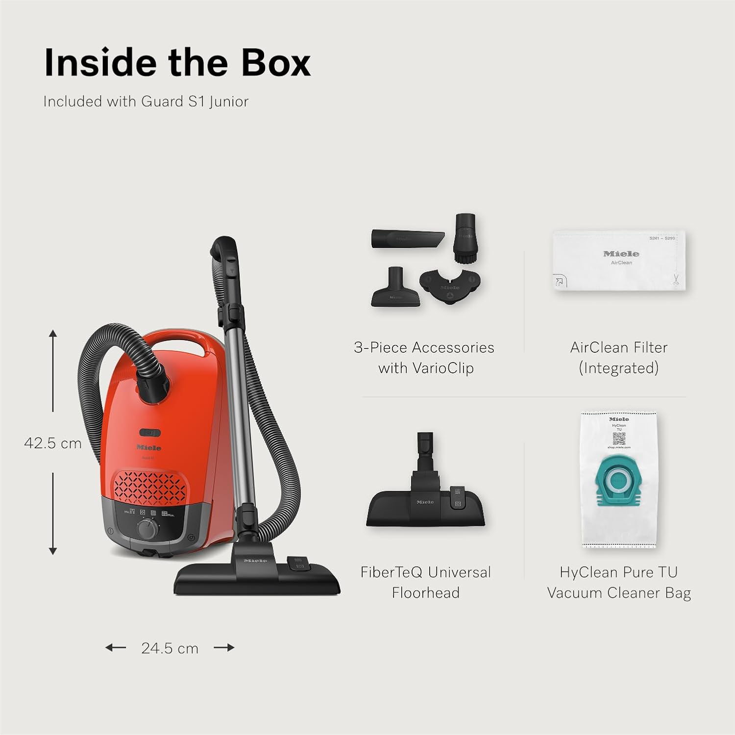 Miele Guard S1 Junior Bagged Vacuum Cleaner - Image 5