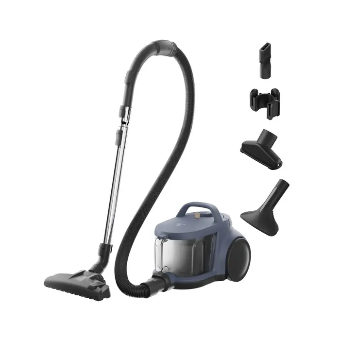 Designed especially for pet owners, this cleaner features a PET nozzle, 2L dustbin, a compact design for easy storage, and a cyclone separator for clog-free performance. With 5 step high filtration and foot control, it’s efficient and easy to use.